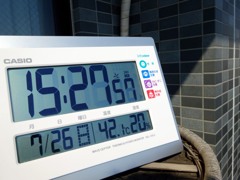 ただいま4２.1℃