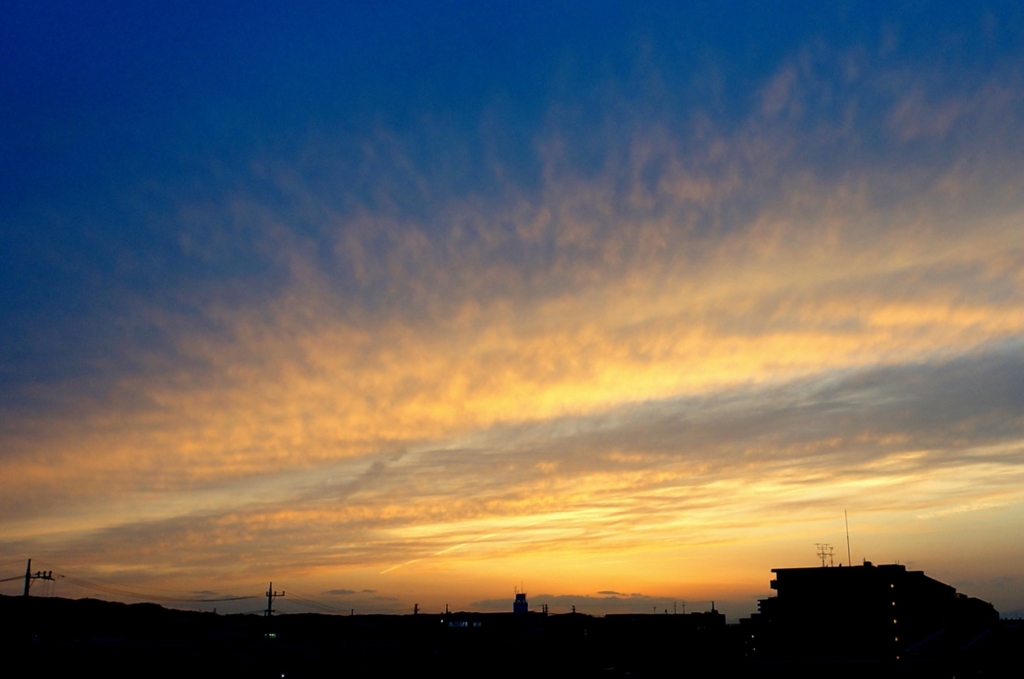 春の夕暮れ