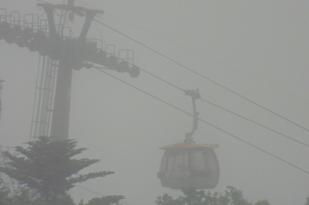梅雨のゴンドラ