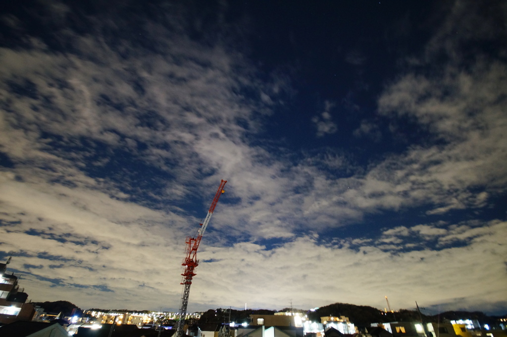 今夜もいい雲が出ている