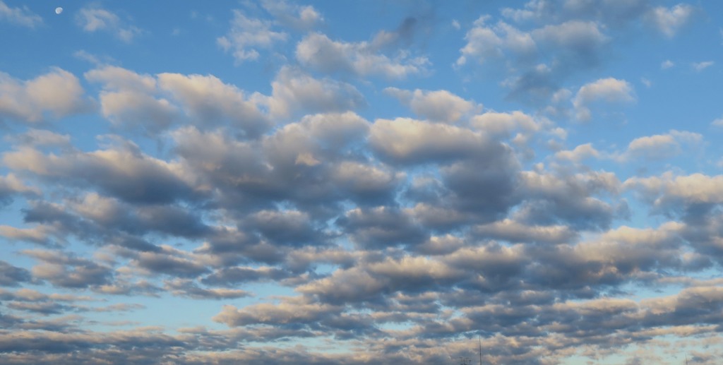 月と群雲