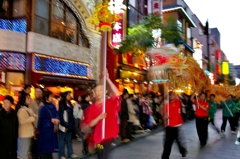 龍舞も最高潮に