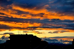 雨上がりの夕焼け
