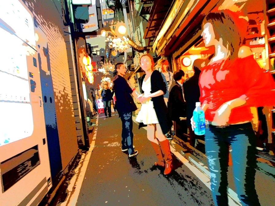 思い出横丁のオネーさん