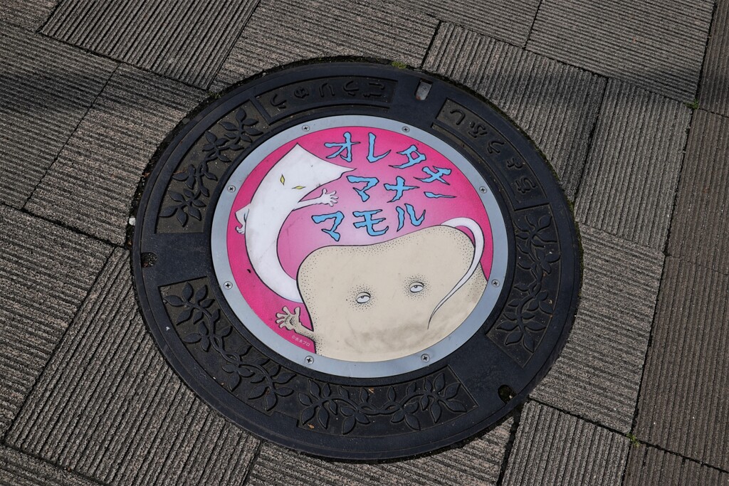 調布駅前のマンホール