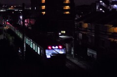 Slow Train at night