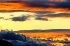 雨上がりの夕焼け