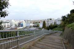 港の見える丘公園の急階段