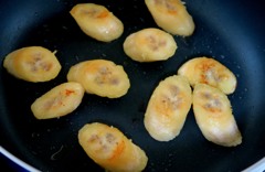 超簡単健康食　バナナのオリーブ油焼き
