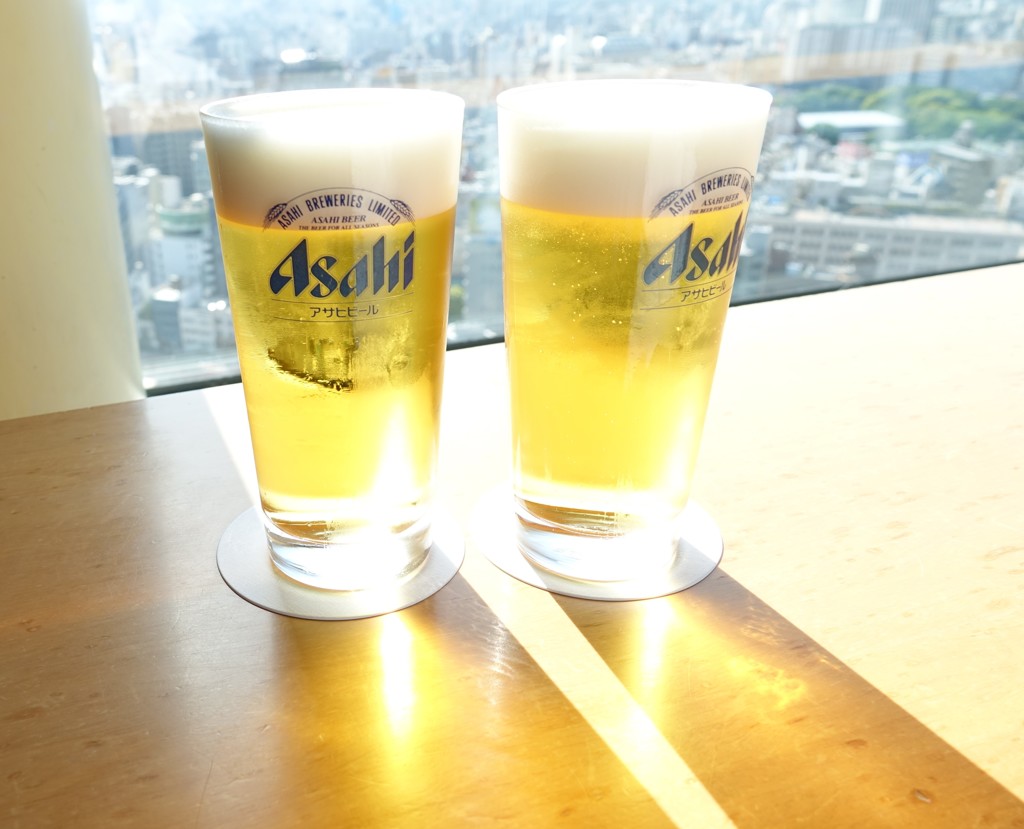 アサヒビール本社でスーパードライ！