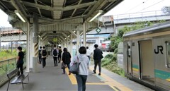 浜川崎駅に到着