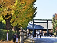 外国人のカップルに