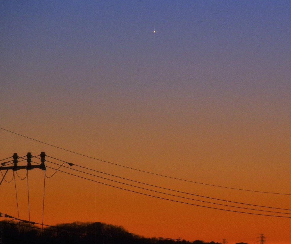 金星が水星とともに出現