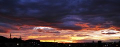 夕焼けのほぼ全景