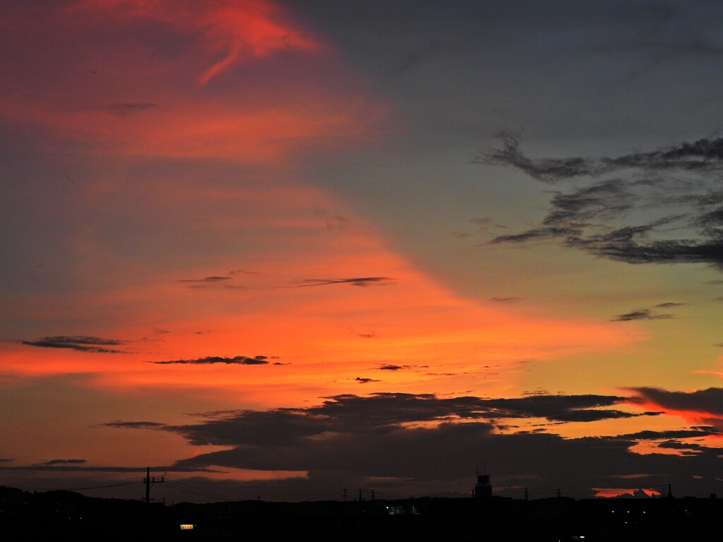 静謐な夕焼け