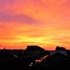 台風前夜の夕焼け