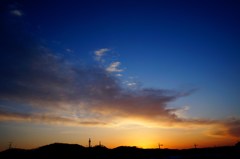 帰ってきた夕焼け空