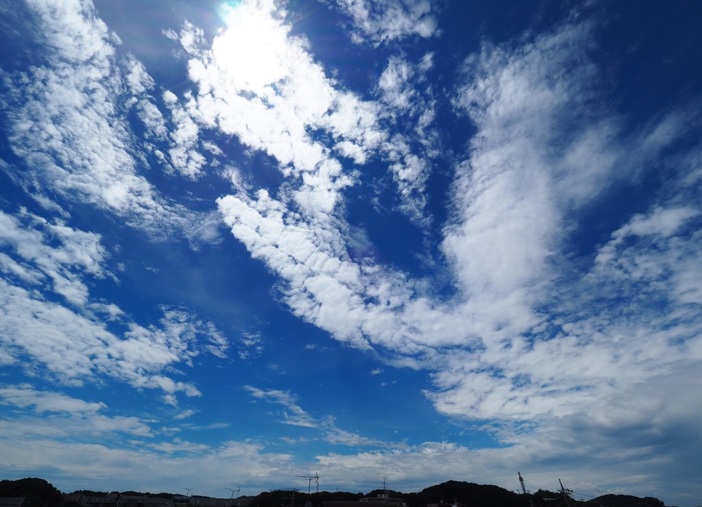 昼前には快晴