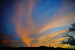 大きな夕焼け