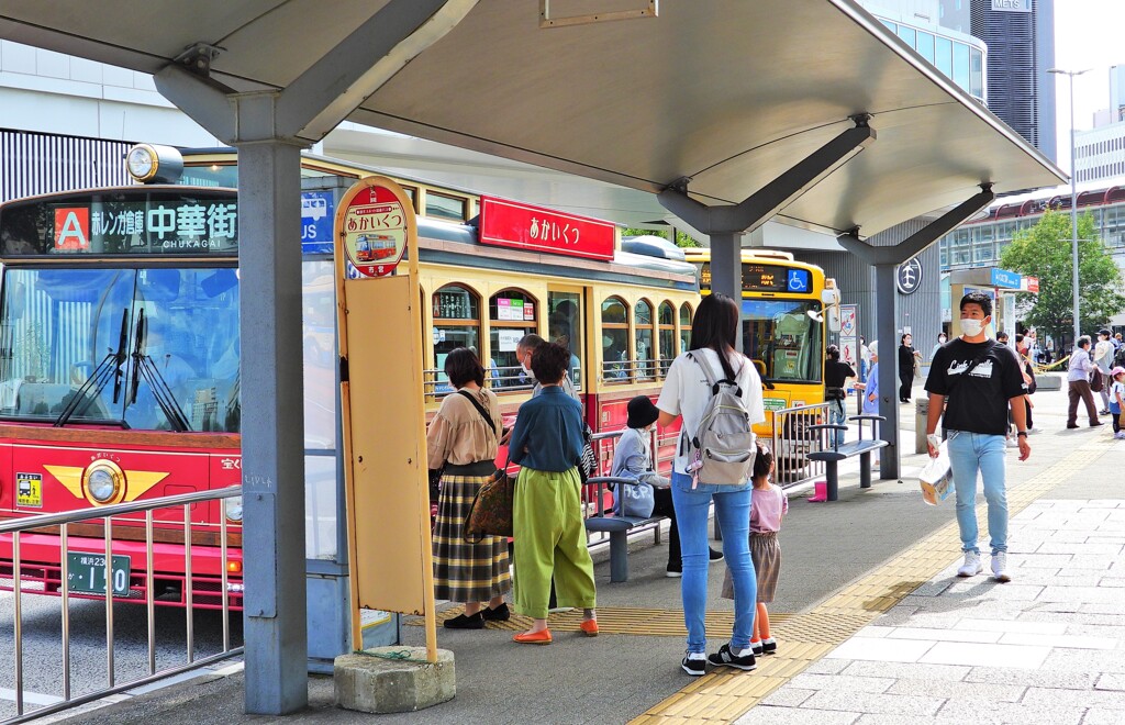 観光客が多い