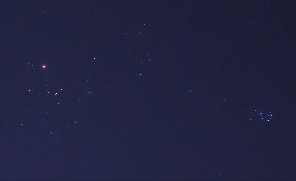 アルデバランとプレアデス星団