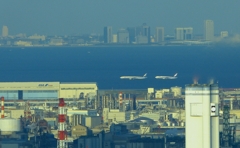 羽田空港のラッシュアワーのようです