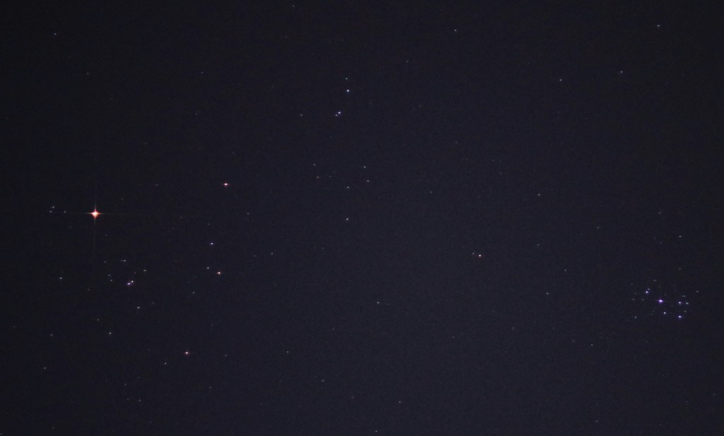 アルデバランとプレアデス星団