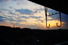 夕暮れの構図