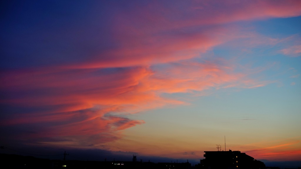 優しい夕焼け