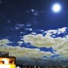 月と雲とオリオン座