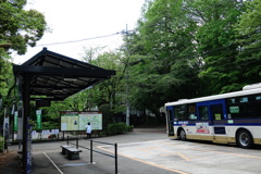 深大寺のバス停留所