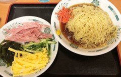 令和元年初の冷やし中華そば
