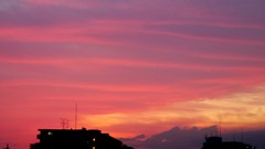 久しぶりの夕焼け
