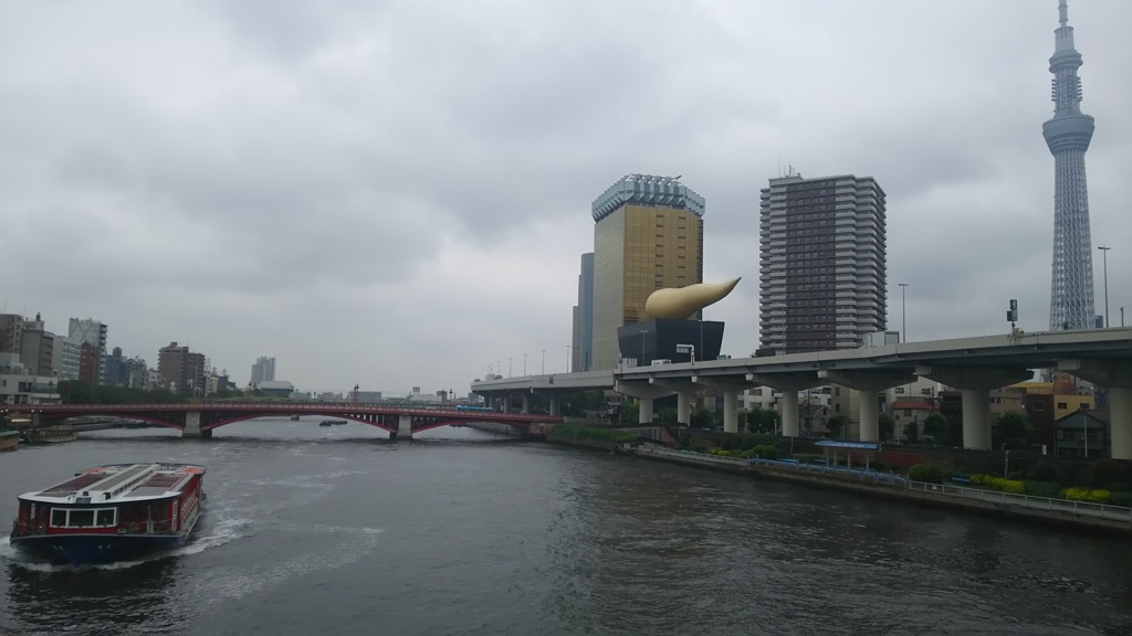 雨上がりの隅田川