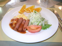 こちらは朝食です。