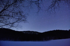 冬晴れの星空