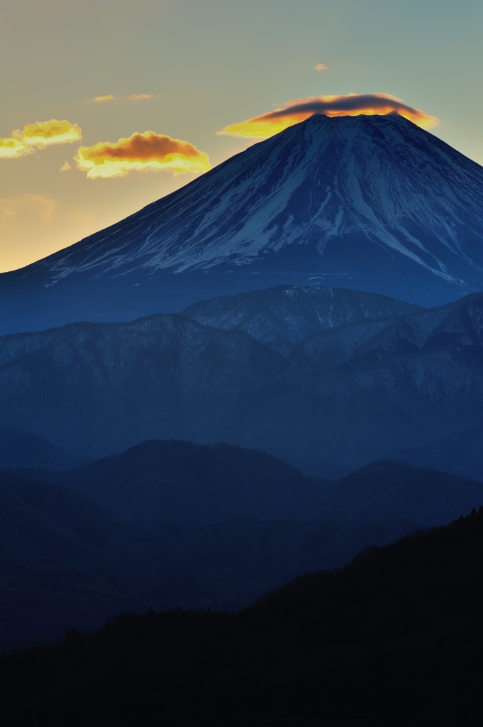 仰ぎ見た霊峰
