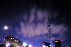 Glistening white night