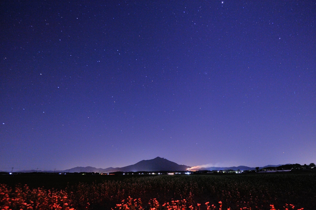 星空の下も秋色