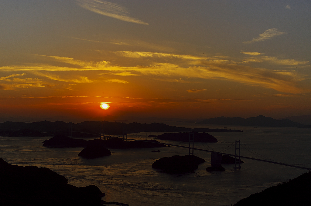 来島海峡大橋（夕の部）