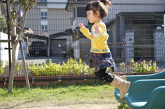 朝の公園散歩