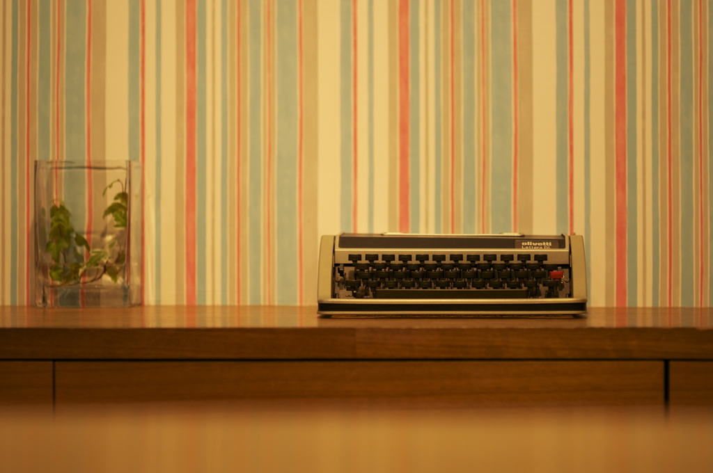 ショップのタイプライター