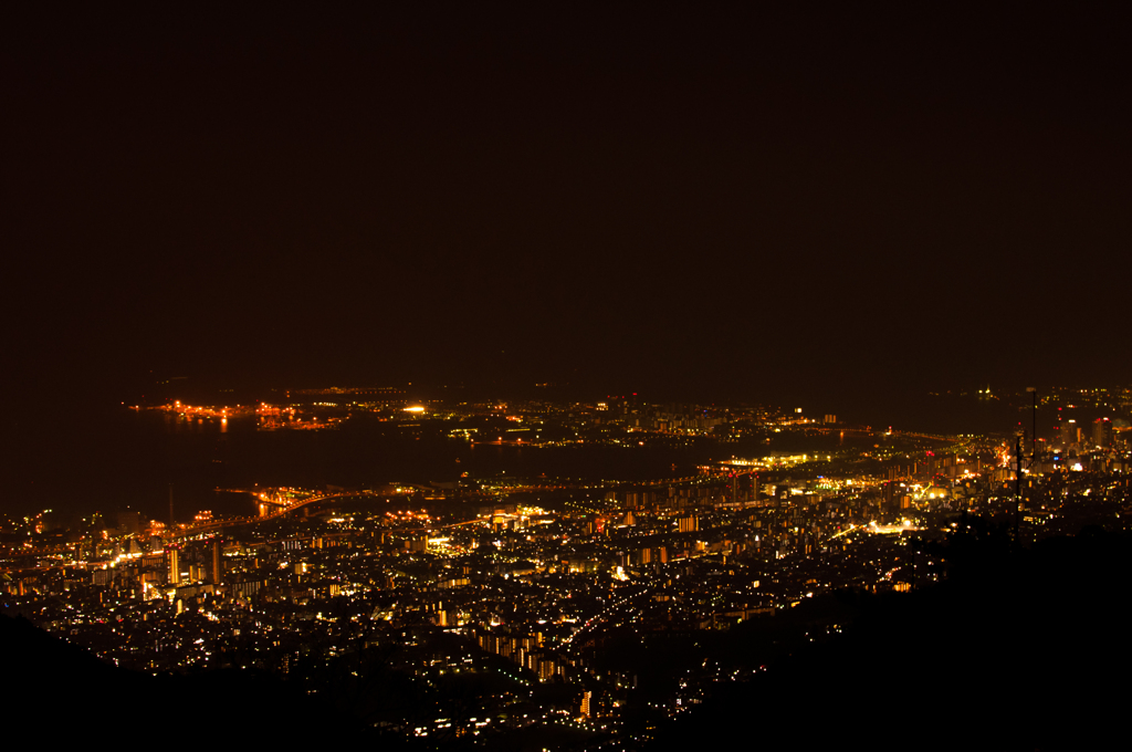 六甲山からの神戸夜景
