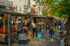 夕方の中洲屋台街