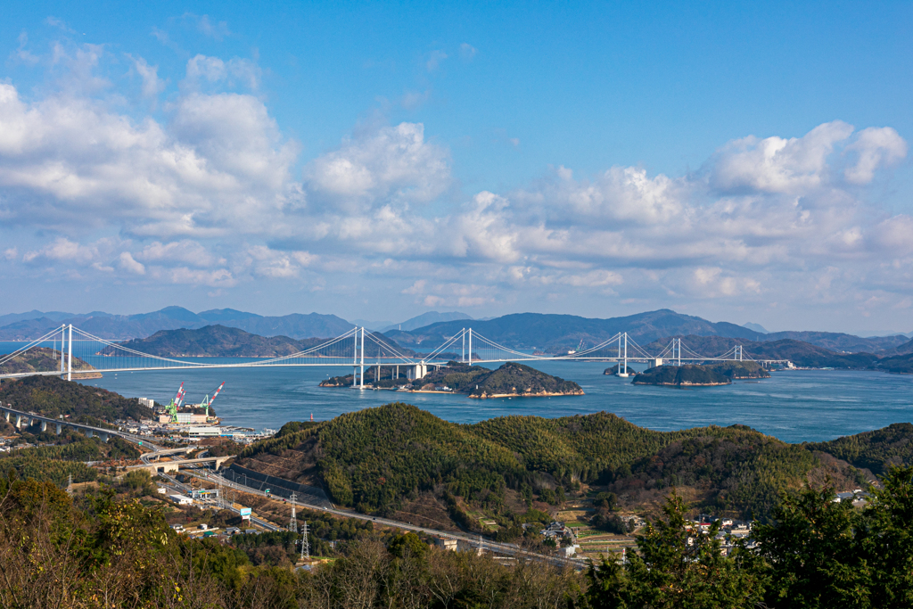 近見山から望む来島海峡
