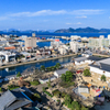 吹上城から望む今治市街