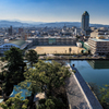 吹上城から望む今治市街