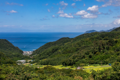 石部の棚田展望台より