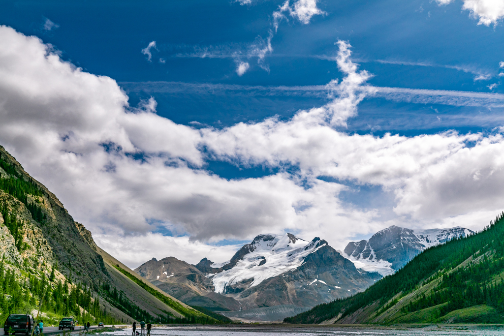 Icefield on summer