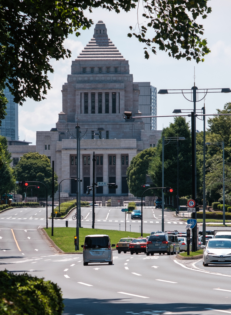 内堀通り 国会前